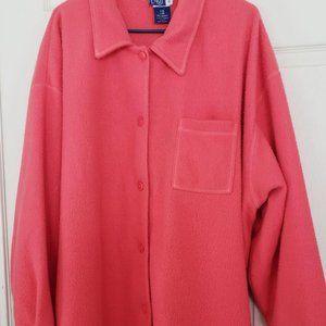 venezia JEANS Women's Pink Plus Size Fleece Jacket size 26/28